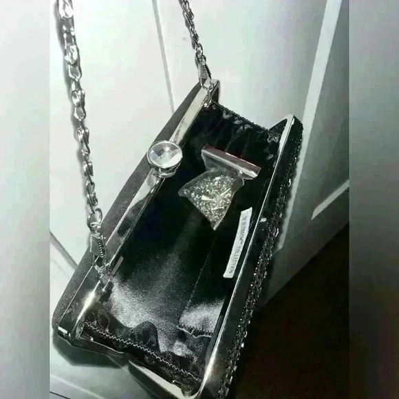 De Blossom Collection Black Sparkly Purse - Picture 4 of 5